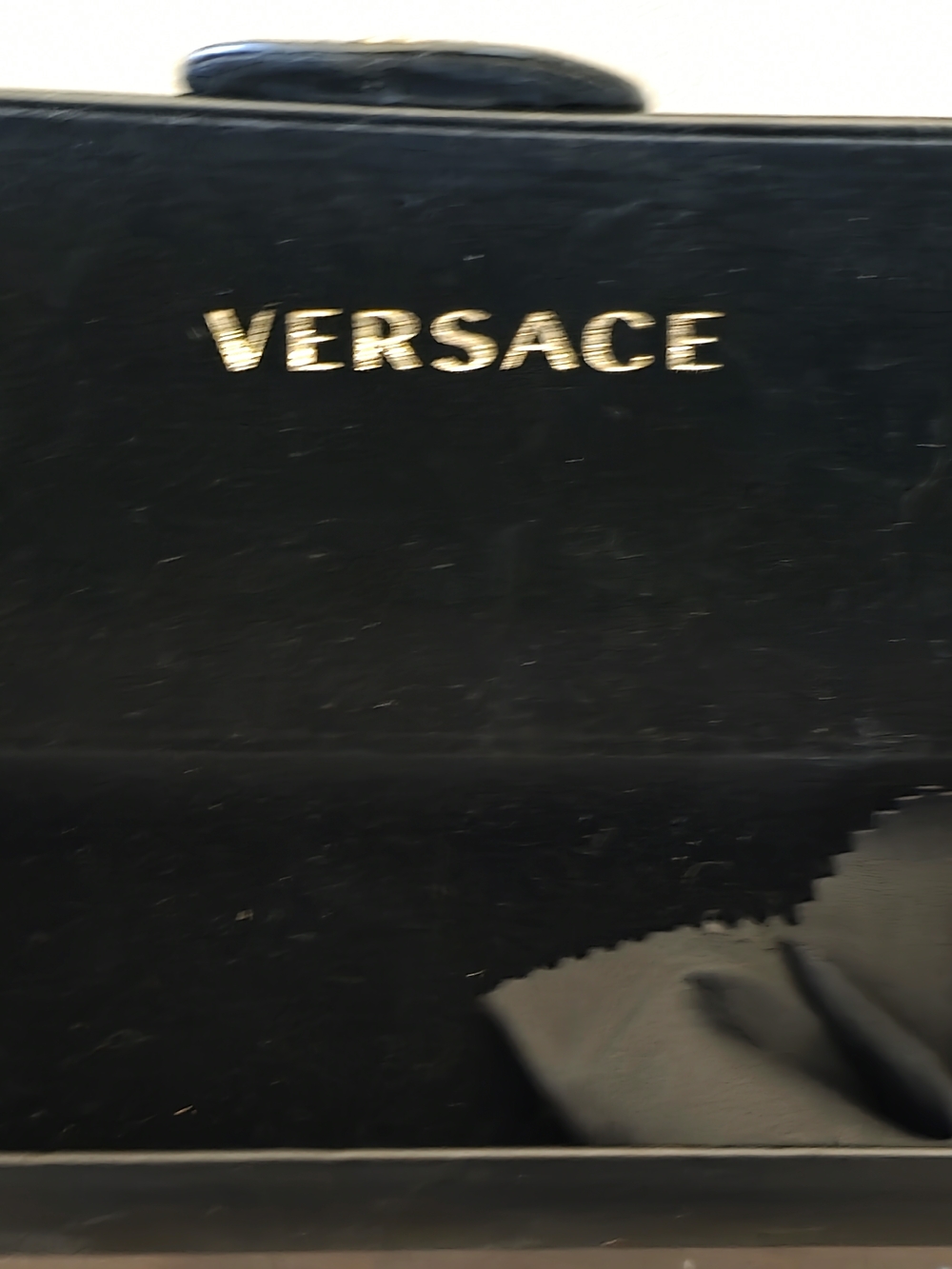 Versace Black Sunglasses with Gold Medusa Accent - Picture 6 of 6